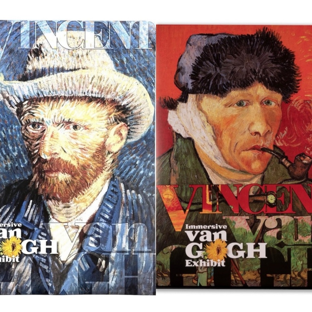 Set of 2 Van Gogh Collectible Immersive Exhibit Posters - 36” x 24” New Sealed